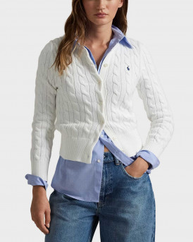 POLO RALPH LAUREN ΓΥΝΑΙΚΕΙΑ ΠΛΕΚΤΗ ΖΑΚΕΤΑ - 211971868008 - ΜΠΛΕ