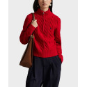 POLO RALPH LAUREN ΓΥΝΑΙΚΕΙΟ HALF-ZIP ΠΟΥΛΟΒΕΡ  - 211972130001 - ΚΟΚΚΙΝΟ