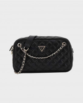 GUESS GIULLY WOMEN'S QUILTED CROSSBODY BAG - HWQG9673080 - BLACK