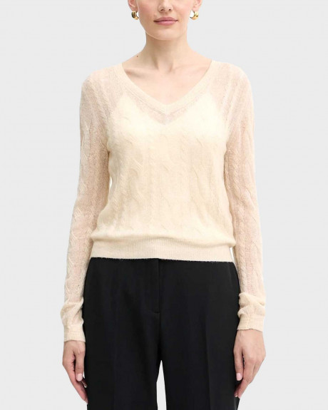 GUESS IZABELLA ΓΥΝΑΙΚΕΙΟ ΠΟΥΛΟΒΕΡ ΜΕ V ΛΑΙΜΟΚΟΨΗ - W5YR00Z3HQ0 