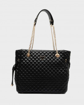 GUESS EVERLEE ΓΥΝΑΙΚΕΙΑ ΤΣΑΝΤΑ ΤΟΤΕ - HWQG8679220  - ΜΑΥΡΟ