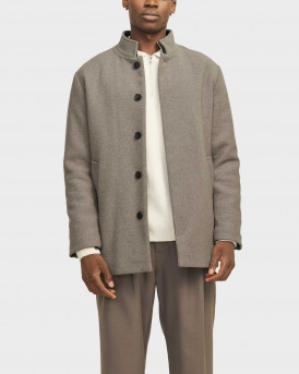 JACK & JONES HARRISON ΑΝΔΡΙΚΟ ΜΑΛΛΙΝΟ ΠΑΛΤΟ ΜΕ ΕΠΕΝΔΥΣΗ - 12258674 - ΜΠΕΖ