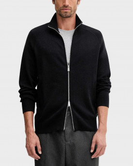 BOSS H-IDINO ΑΝΔΡΙΚΗ ΠΛΕΚΤΗ ΖΑΚΕΤΑ ΜΕ ΦΕΡΜΟΥΑΡ - 50543150  - ΜΑΥΡΟ