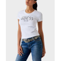 GUESS LOGO TEE ΓΥΝΑΙΚΕΙΑ ΚΟΝΤΟΜΑΝΙΚΗ ΜΠΛΟΥΖΑ - W5Y105J1314  - ΜΑΥΡΟ