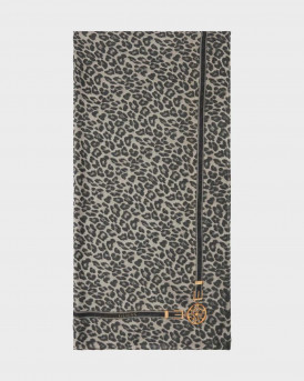 GUESS ΓΥΝΑΙΚΕΙΑ ΠΑΣΜΙΝΑ ANIMAL PRINT - AW5349MOD03S - ΓΚΡΙ