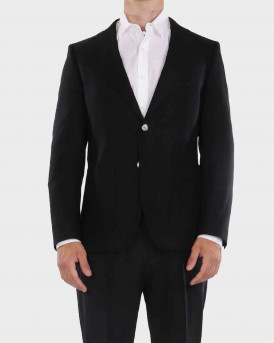 BOSS H-HUTSON ΑΝΔΡΙΚΟ ΜΑΛΛΙΝΟ ΣΑΚΑΚΙ - 50545880  - ΜΑΥΡΟ