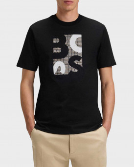 BOSS H-THOMPSON ΑΝΔΡΙΚΗ ΚΟΝΤΟΜΑΝΙΚΗ ΜΠΛΟΥΖΑ - 50543901  - ΜΑΥΡΟ