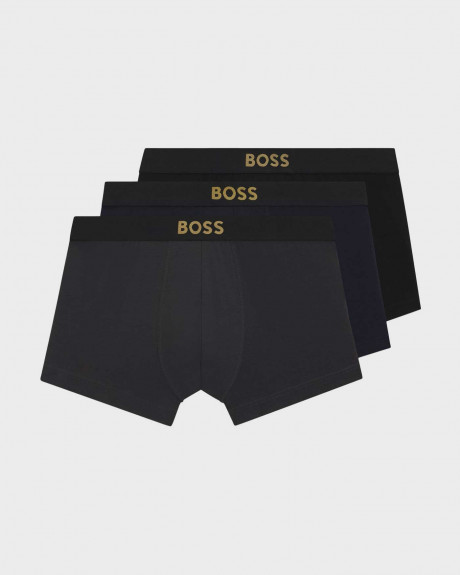 BOSS ΤRUNK 3P GOLD LOGO ΑΝΔΡΙΚΑ ΜΠΟΞΕΡΑΚΙΑ ΣΕΤ 3 ΤΜΧ. - 50546764 