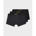 BOSS ΤRUNK 3P GOLD LOGO ΑΝΔΡΙΚΑ ΜΠΟΞΕΡΑΚΙΑ ΣΕΤ 3 ΤΜΧ. - 50546764  - ΜΠΛΕ