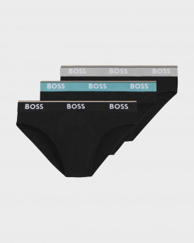 BOSS BRIEF 3P POWER ΑΝΔΡΙΚΑ ΣΛΙΠΑΚΙΑ ΣΤΕ 3 ΤΜΧ.- 50531681  - ΜΑΥΡΟ
