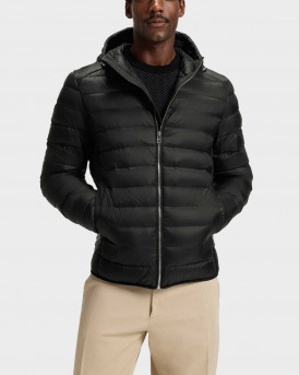 BOSS H-DIMEO ΑΝΔΡΙΚΟ ΜΠΟΥΦΑΝ PUFFER ΜΕ ΚΟΥΚΟΥΛΑ - 50540450  - ΜΑΥΡΟ