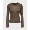 PULLOVER FEM KNIT PC50/VI50 ONLY ΓΥΝΑΙΚΕΙΟ ΠΟΥΛΟΒΕΡ - 15350696 - ΜΑΥΡΟ