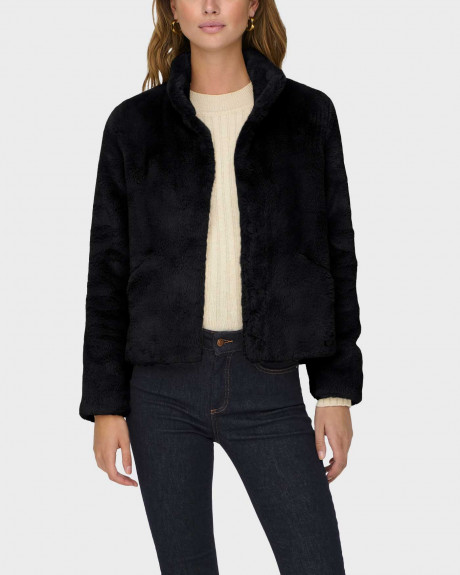 ONLY WOMEN'S SHORT FAUX FUR JACKET - 15295423