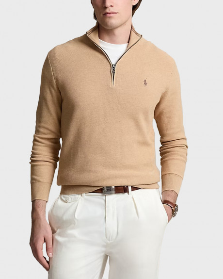 POLO RALPH LAUREN ΑΝΔΡΙΚΟ HALF-ZIP ΠΟΥΛΟΒΕΡ - 710932304500