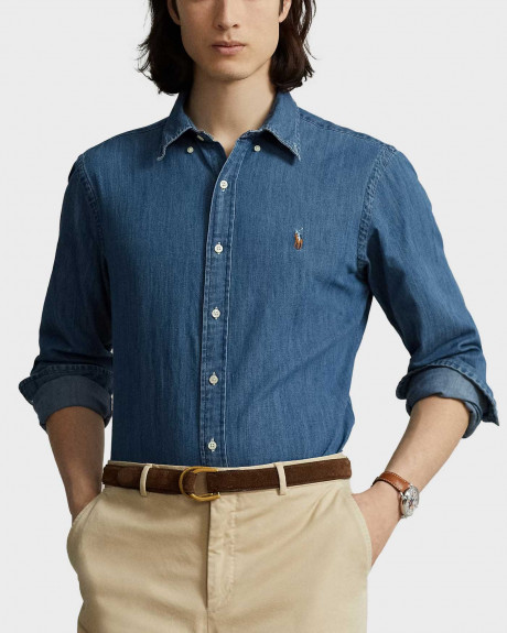 POLO RALPH LAUREN ΑΝΔΡΙΚΟ ΤΖΙΝ ΠΟΥΚΑΜΙΣΟ - 710792043001 