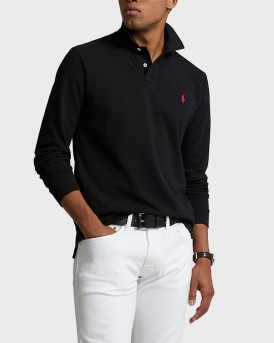 POLO RALPH LAUREN ΑΝΔΡΙΚΟ ΜΑΚΡΥΜΑΝΙΚΟ ΠΟΛΟ - 710680790045 - ΜΑΥΡΟ