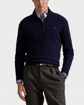 POLO RALPH LAUREN ΠΟΥΛΟΒΕΡ HALF-ZIP - 710876756001 - ΜΠΛΕ