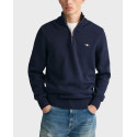 GANT ΑΝΔΡΙΚΟ ΠΟΥΛΟΒΕΡ HALF-ZIP - 3G8030170 - ΜΠΛΕ