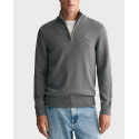 GANT ΑΝΔΡΙΚΟ ΠΟΥΛΟΒΕΡ HALF-ZIP - 3G8030170 - ΜΠΛΕ