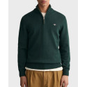 GANT ΑΝΔΡΙΚΟ ΠΟΥΛΟΒΕΡ HALF-ZIP - 3G8030170 - ΜΠΛΕ