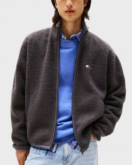 TOMMY JEANS TEDDY FLEECE MEN'S JACKET - DM0DM22078