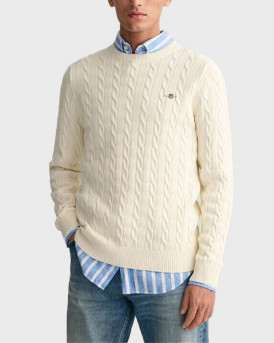 GANT ΑΝΔΡΙΚΟ ΠΟΥΛΟΒΕΡ - 3G8050601 - ΕΚΡΟΥ