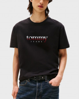 TOMMY JEANS ΑΝΔΡΙΚΗ ΚΟΝΤΟΜΑΝΙΚΗ ΜΠΛΟΥΖΑ - DM0DM21978 - ΜΑΥΡΟ