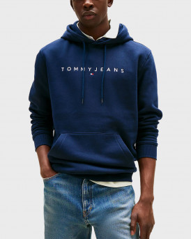 TOMMY JEANS ΑΝΔΡΙΚΟ ΦΟΥΤΕΡ ΜΕ ΚΟΥΚΟΥΛΑ - DM0DM20746 - ΜΠΛΕ
