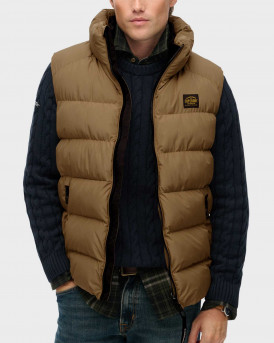 SUPERDRY SPORTS ΑΝΔΡΙΚΟ PUFFER ΓΙΛΕΚΟ - M5012288A - ΜΠΕΖ