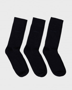 GANT ΑΝΔΡΙΚΕΣ ΚΑΛΤΣΕΣ ΣΕΤ 3 ΤΜΧ. - 3G9960256 - ΜΑΥΡΟ