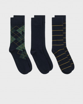 GANT MEN'S SOCKS SET OF 3 PCS. - 3G9960334 - BLUE