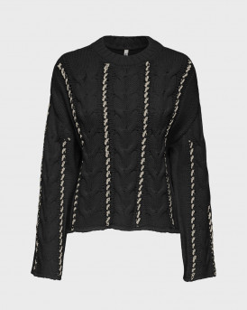 ONLY TESSA ΓΥΝΑΙΚΕΙΟ ΠΟΥΛΟΒΕΡ - 15350461 - ΜΑΥΡΟ