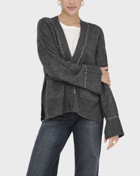 ONLY ELSIE ΓΥΝΑΙΚΕΙΑ ΠΛΕΚΤΗ ΖΑΚΕΤΑ - 15350625 - ΑΝΘΡΑΚΙ