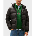 TOMMY HILFIGER ΑΝΔΡΙΚΟ PUFFER ΜΠΟΥΦΑΝ ΜΕ ΚΟΥΚΟΥΛΑ - ΜW0ΜW40613 - ΜΑΥΡΟ