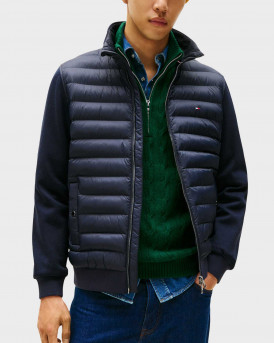 TOMMY HILFIGER MIX MEDIA ΑΝΔΡΙΚΟ ΤΖΑΚΕΤ ΖΑΚΕΤΑ - MW0ΜW41329 - ΜΠΛΕ