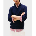 TOMMY HILFIGER ΑΝΔΡΙΚΟ ΠΟΥΛΟΒΕΡ HALF-ZIP - MW0ΜW28049 - ΕΚΡΟΥ