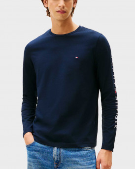 TOMMY HILFIGER ΑΝΔΡΙΚΗ ΜΑΚΡΥΜΑΝΙΚΗ ΜΠΛΟΥΖΑ - MW0MW09096 - ΜΠΛΕ