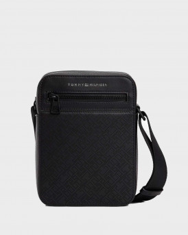 TOMMY HILFIGER TH MONOGRAM ΑΝΔΡΙΚΗ ΧΙΑΣΤΙ ΤΣΑΝΤΑ REPORTER - AM0AM13836 - ΜΑΥΡΟ