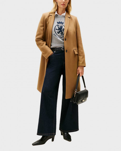 TOMMY HILFIGER ΓΥΝΑΙΚΕΙΟ ΜΑΛΛΙΝΟ ΠΑΛΤΟ - WW0WW46547