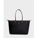 TOMMY HILFIGER TH MONOGRAM ΓΥΝΑΙΚΕΙΑ ΤΣΑΝΤΑ TOTE - AW0AW17996 - ΜΑΥΡΟ