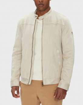 GUESS ΑΝΔΡΙΚΟ ΣΟΥΕΤ BIKER ΤΖΑΚΕΤ - Μ5YL02W0252 - ΜΠΕΖ