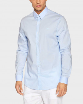 GUESS SUNSET ΑΝΔΡΙΚΟ ΠΟΥΚΑΜΙΣΟ ΣΤΕΝΗ ΓΡΑΜΜΗ - M1YH20W7ZK1 - ΣΙΕΛ