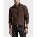 POLO RALPH LAUREN ΑΝΔΡΙΚΟ HALF-ZIP ΠΟΥΛΟΒΕΡ - 710671929077 - ΚΑΦΕ