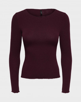 ONLY VIRRO ΓΥΝΑΙΚΕΙΟ ΜΑΚΡΥΜΑΝΙΚΟ ΤΟΠ - 15366509 - ΜΠΟΡΝΤΩ