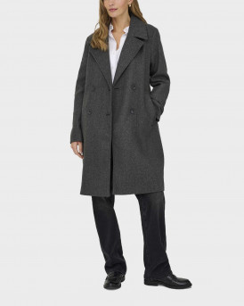 ONLY LADINA ΓΥΝΑΙΚΕΙΟ ΜΑΚΡΥ ΣΤΑΥΡΩΤΟ ΠΑΛΤΟ - 15349217 - ΑΝΘΡΑΚΙ