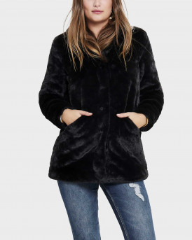 ONLY VIDA ΓΥΝΑΙΚΕΙΟ ΓΟΥΝΙΝΟ ΠΑΛΤΟ - 15164600 - ΜΑΥΡΟ