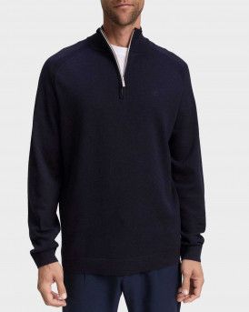 TOM TAILOR ΑΝΔΡΙΚΟ HALF-ZIP ΠΟΥΛΟΒΕΡ - 1047569 - ΜΠΛΕ
