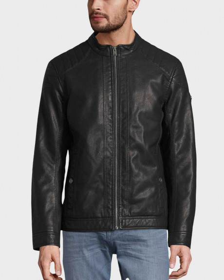 TOM TAILOR ΑΝΔΡΙΚΟ ECO-LEATHER BIKER TZAKET - 1026337