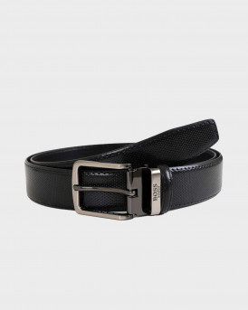 BOSS SHOES MEN'S LEATHER BELT - CB004 - BLACK