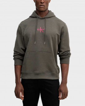 CALVIN KLEIN JEANS ΑΝΔΡΙΚΟ ΦΟΥΤΕΡ ΜΕ ΚΟΥΚΟΥΛΑ - LV04RD243G - ΛΑΔΙ
